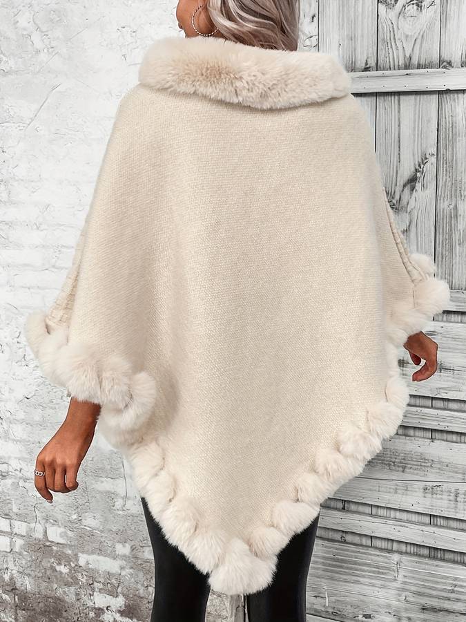 Eleganter Poncho Für Mühelose Raffinesse Und Wärme Für Frauen