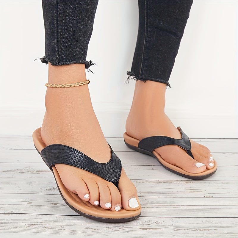 Schwarze Orthopädische Casual Slipper - Eva