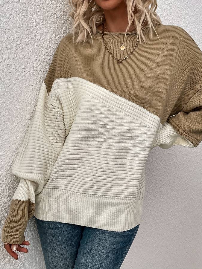 Zeitloser Langarm-Pullover mit Alltagskomfort Für Frauen