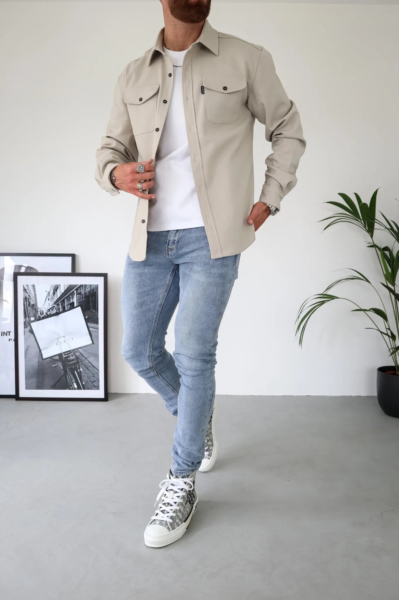 Moderne Hemdjacke für Männer