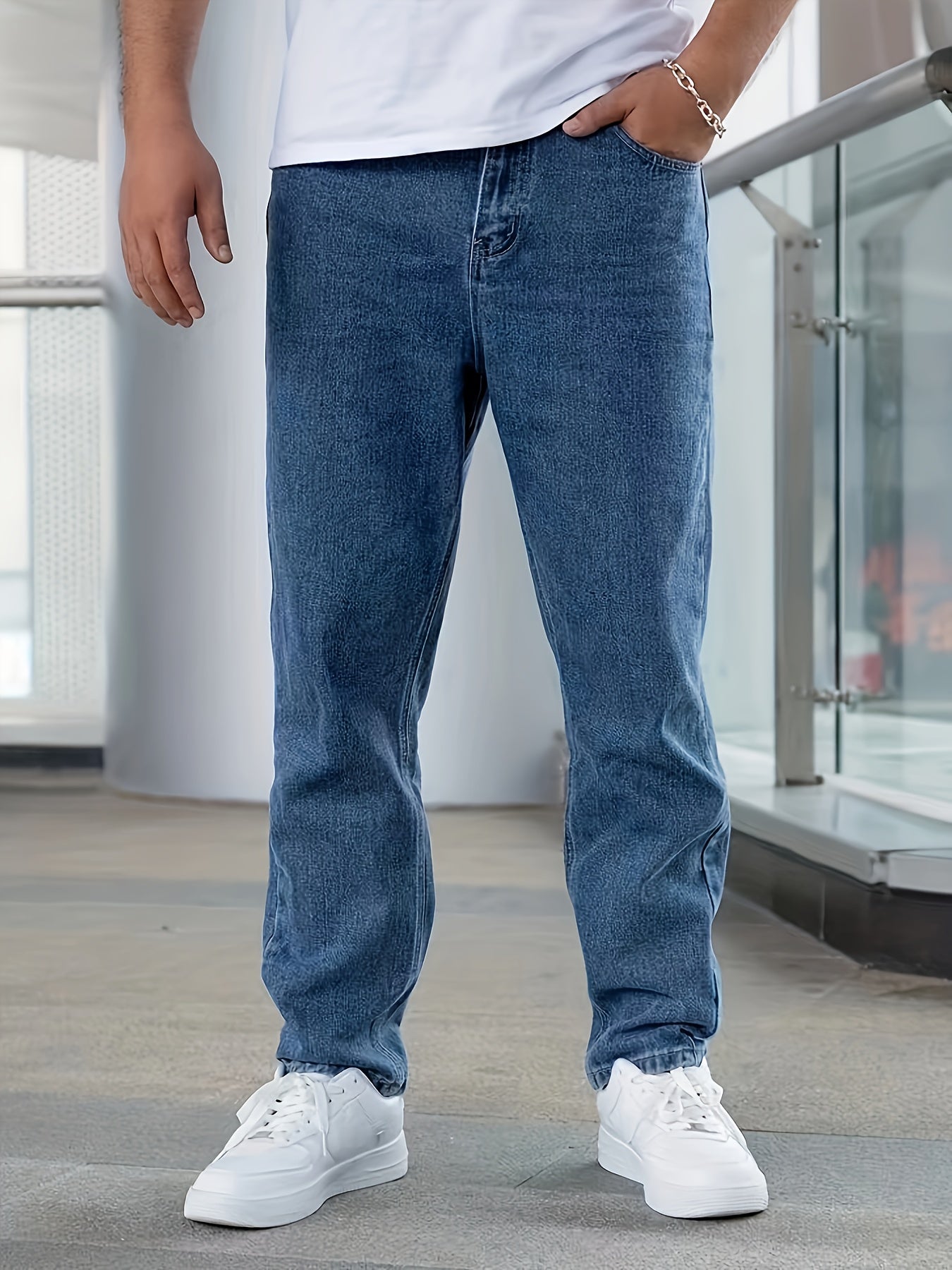 Schwarze Regular Fit Jeans - Finn