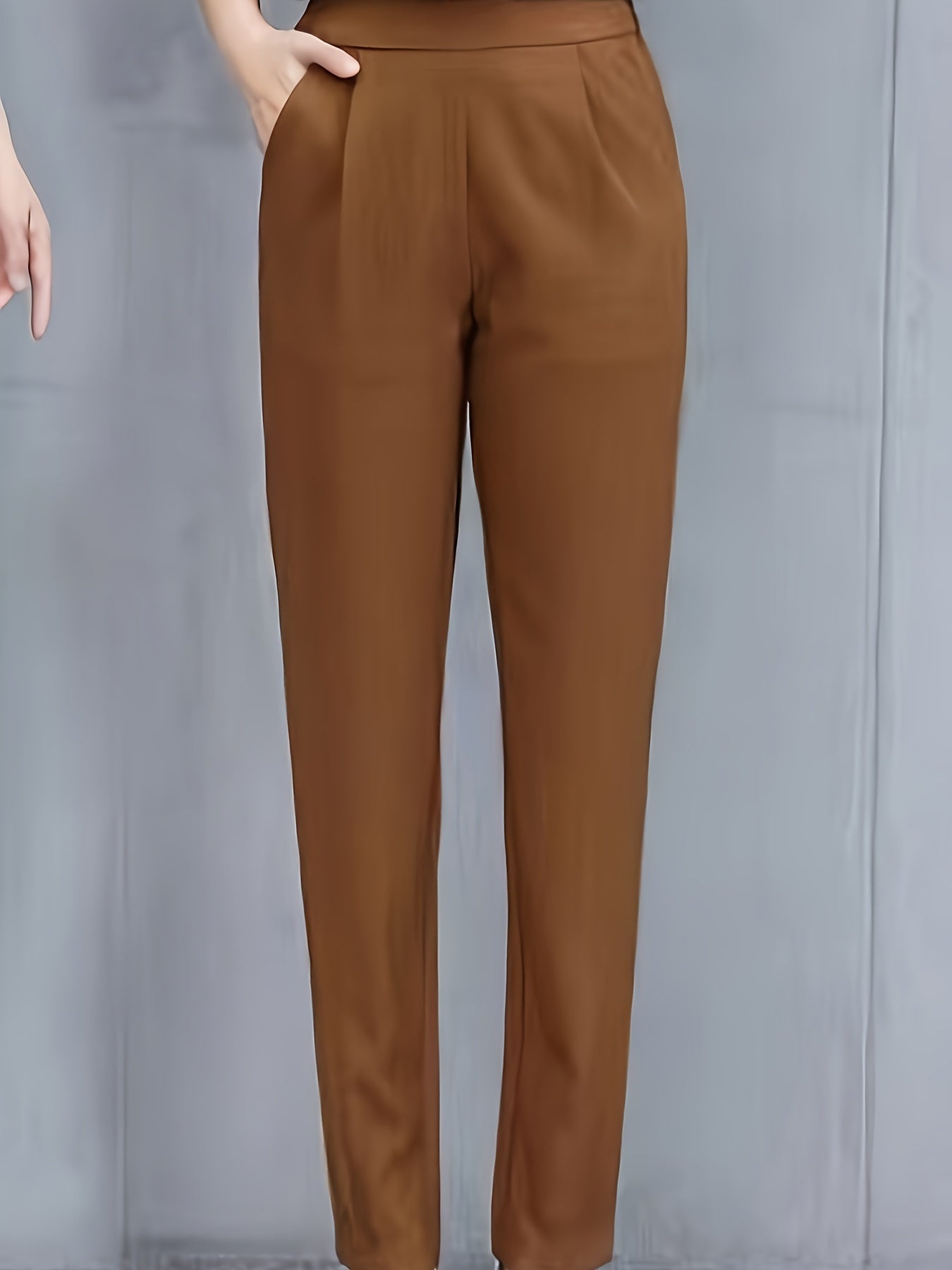 Dunkelgrüne Tapered Hose - Emma