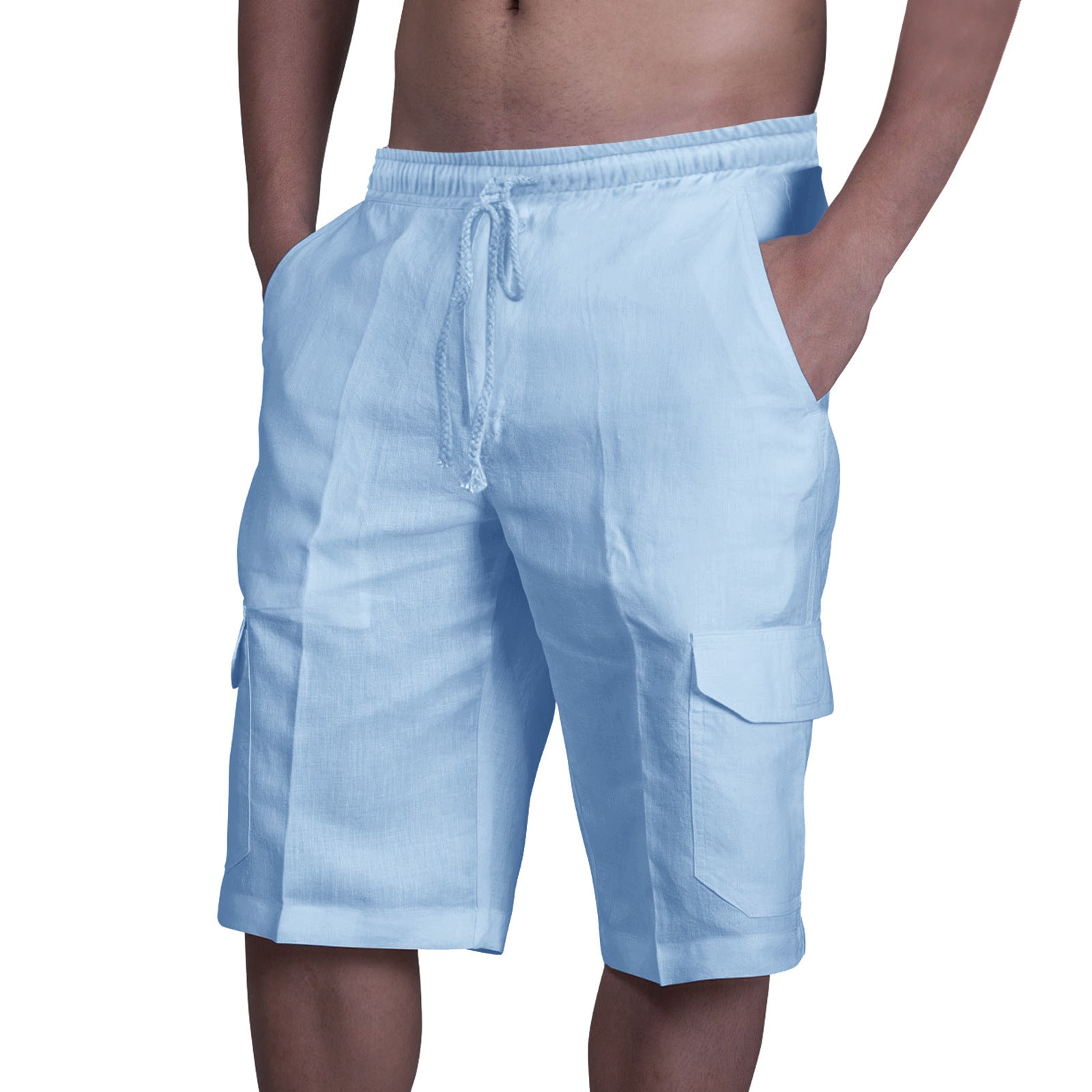 Stuttgart | Multi Pocket Krawatte Herren Strand Cargo-Hose