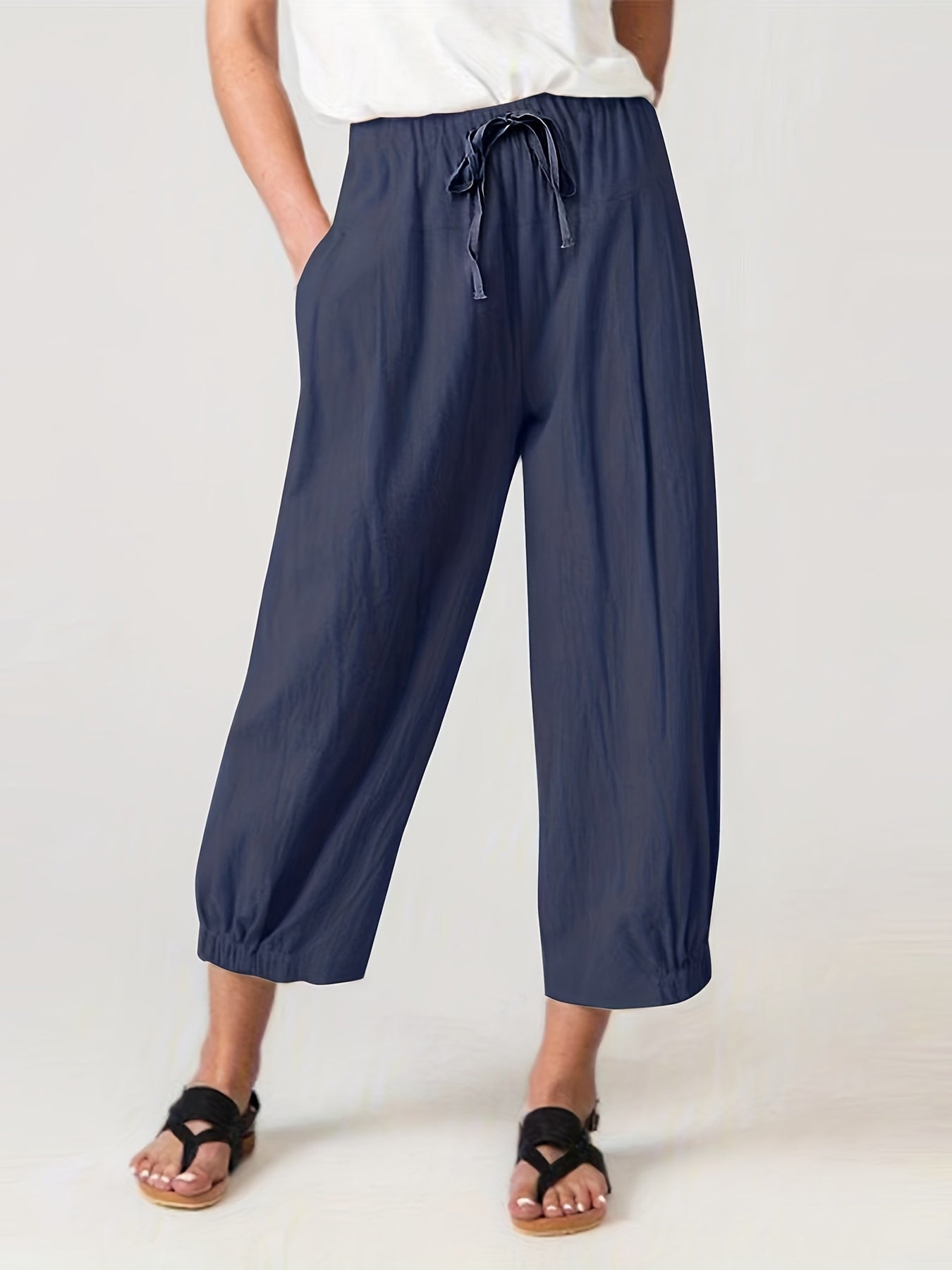 Dunkelblaue Plus Size Hose - Eva