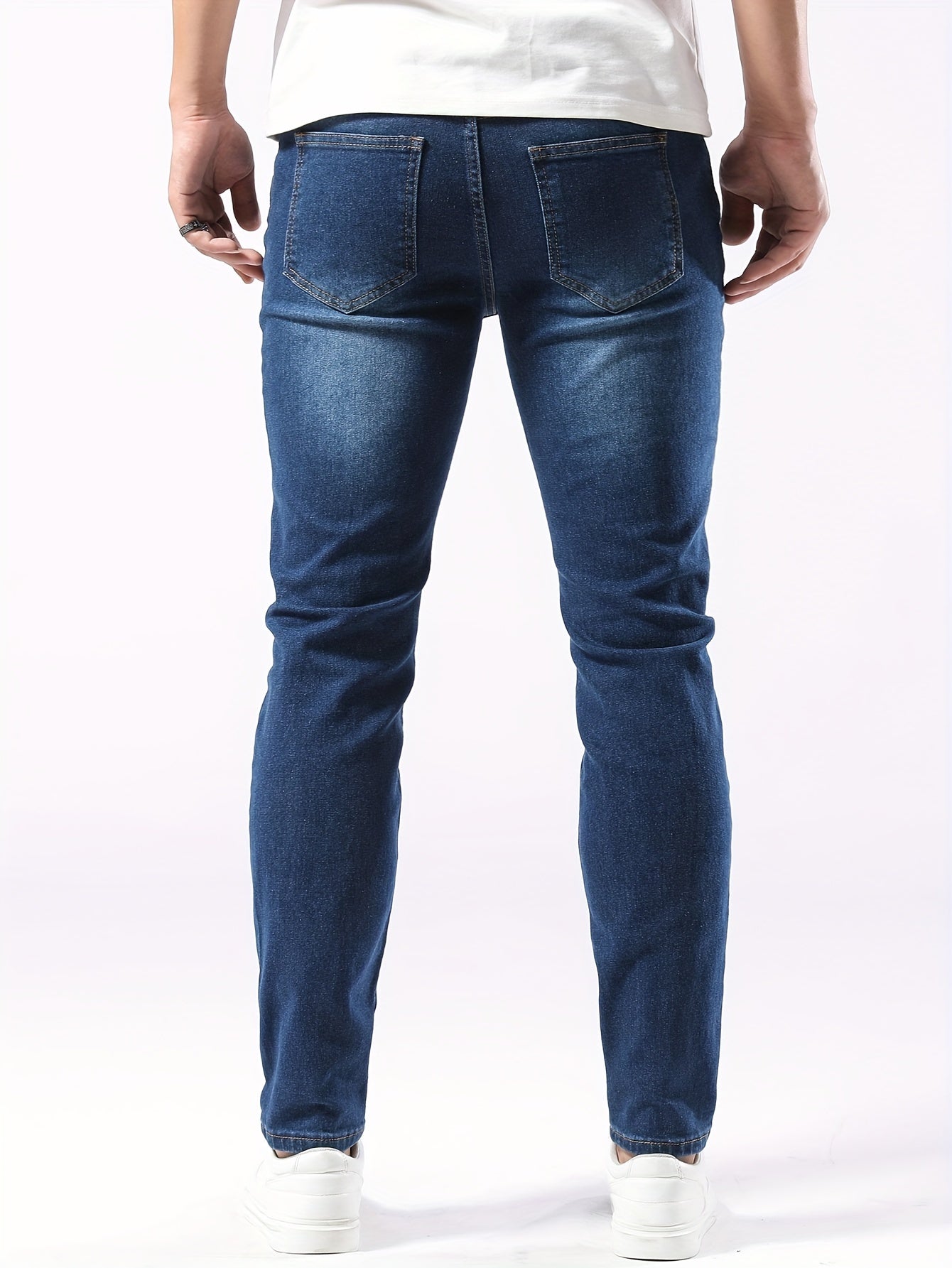 Dunkelblaue Slim Fit Jeans - Lucas