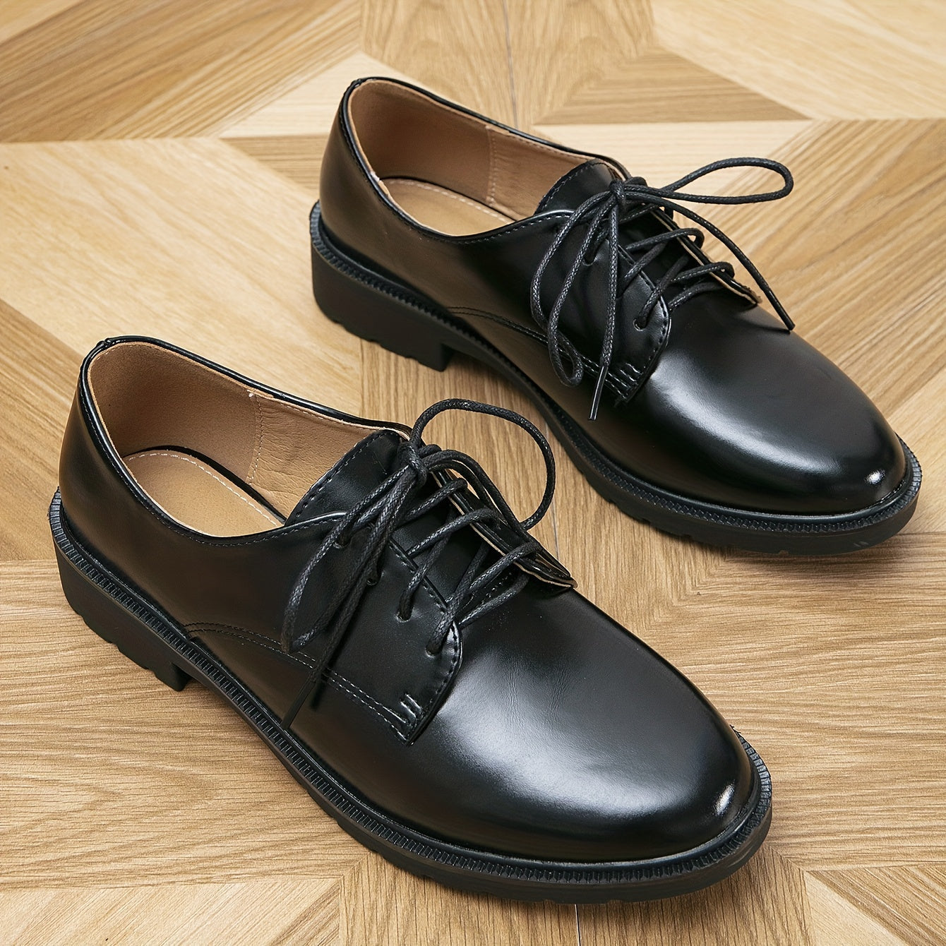 Schwarze Oxford-Schuhe - Lara