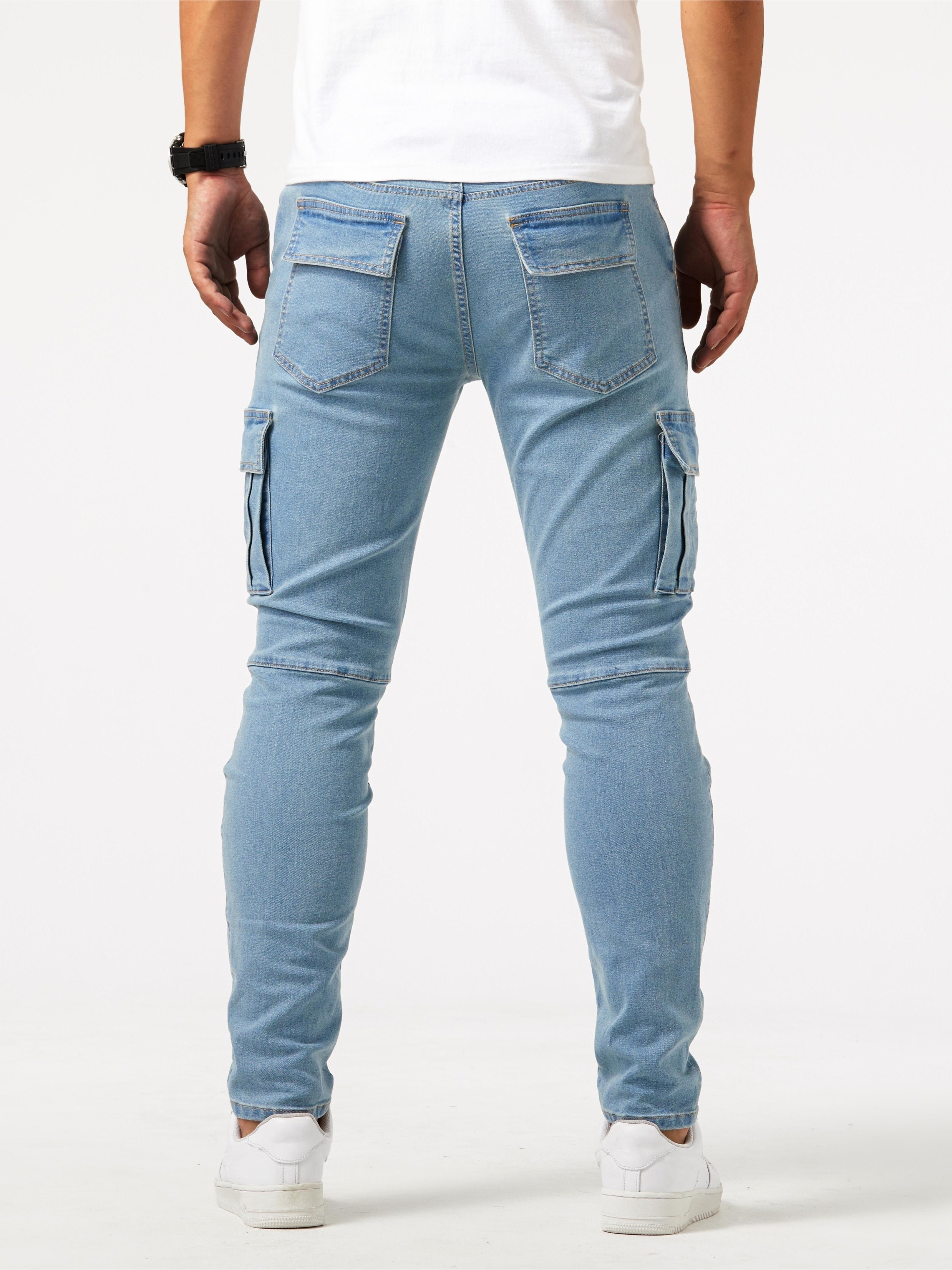 Dunkelgraue Cargo Jeans - Liam