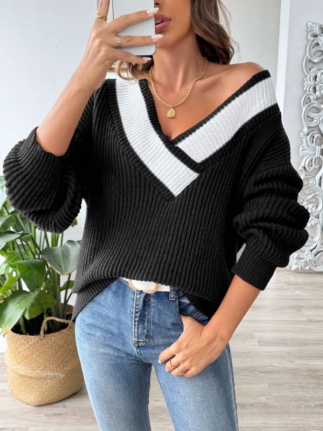 Trendiger und Lässiger Herbstpullover Für Frauen