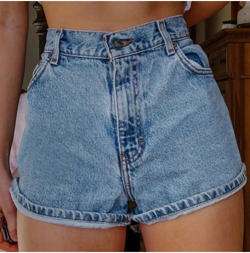 Stuttgart | Relaxed Women's Hohe Taille Mode Denim Shorts