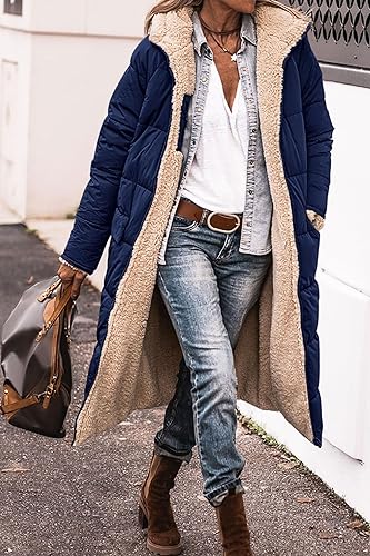 Giulia | Langärmlig mit Kapuze Jacke Strickjacke Trenchcoat für Frauen