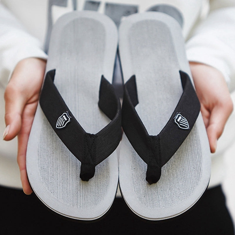 Walnussbraune Orthopädische Flip-Flops - Kai