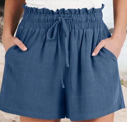 Khaki Elegante Shorts - Mila