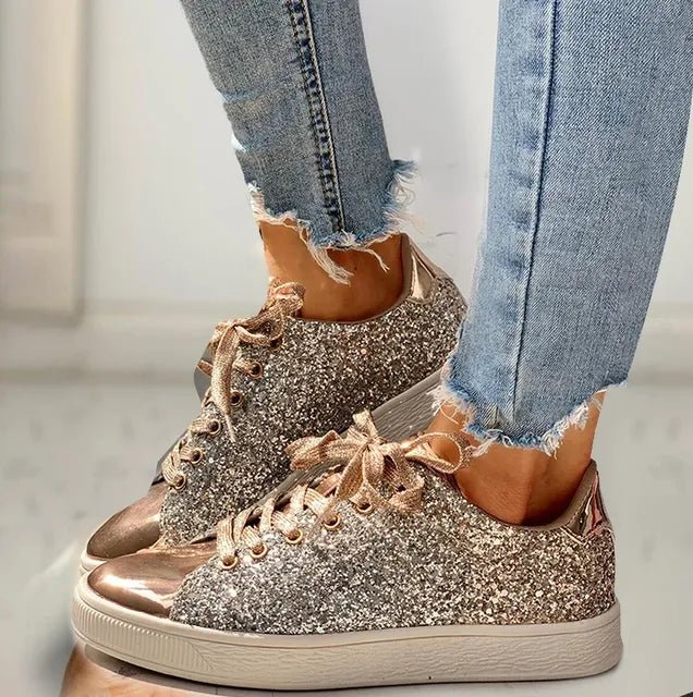 Karla | luxuriöser lässiger Glitzer-Damenschuh