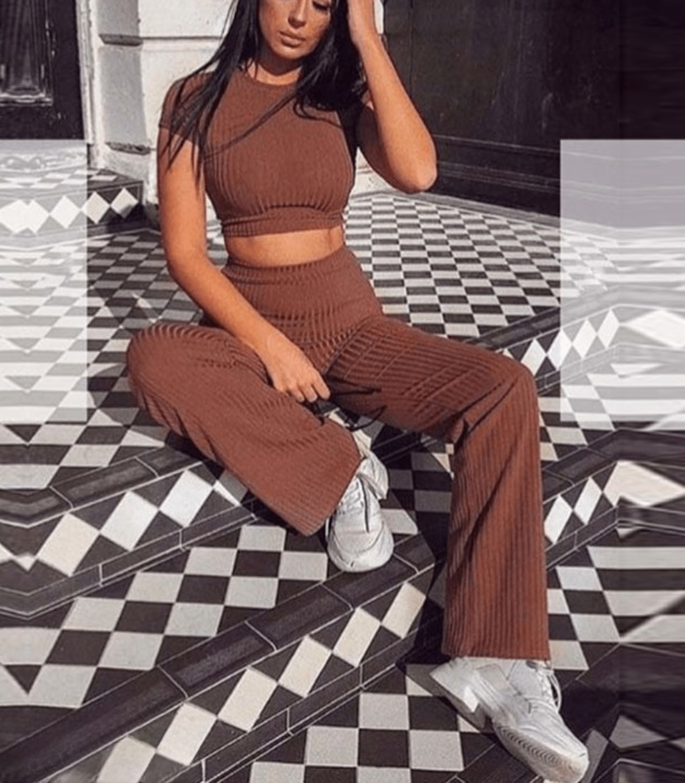 Jasmijn | Kurzarm Top und Hose Set