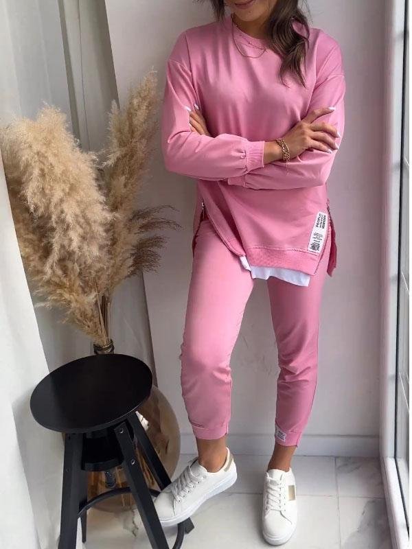 Elegantes Sweatshirt- und Hosen-Set für Damen