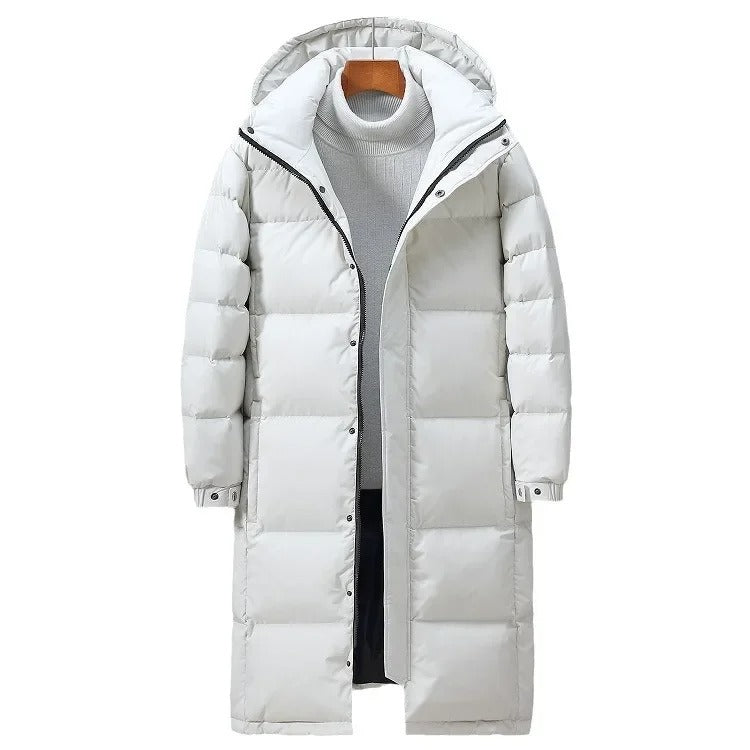 Stilvolle Lange Winterjacke für Herren