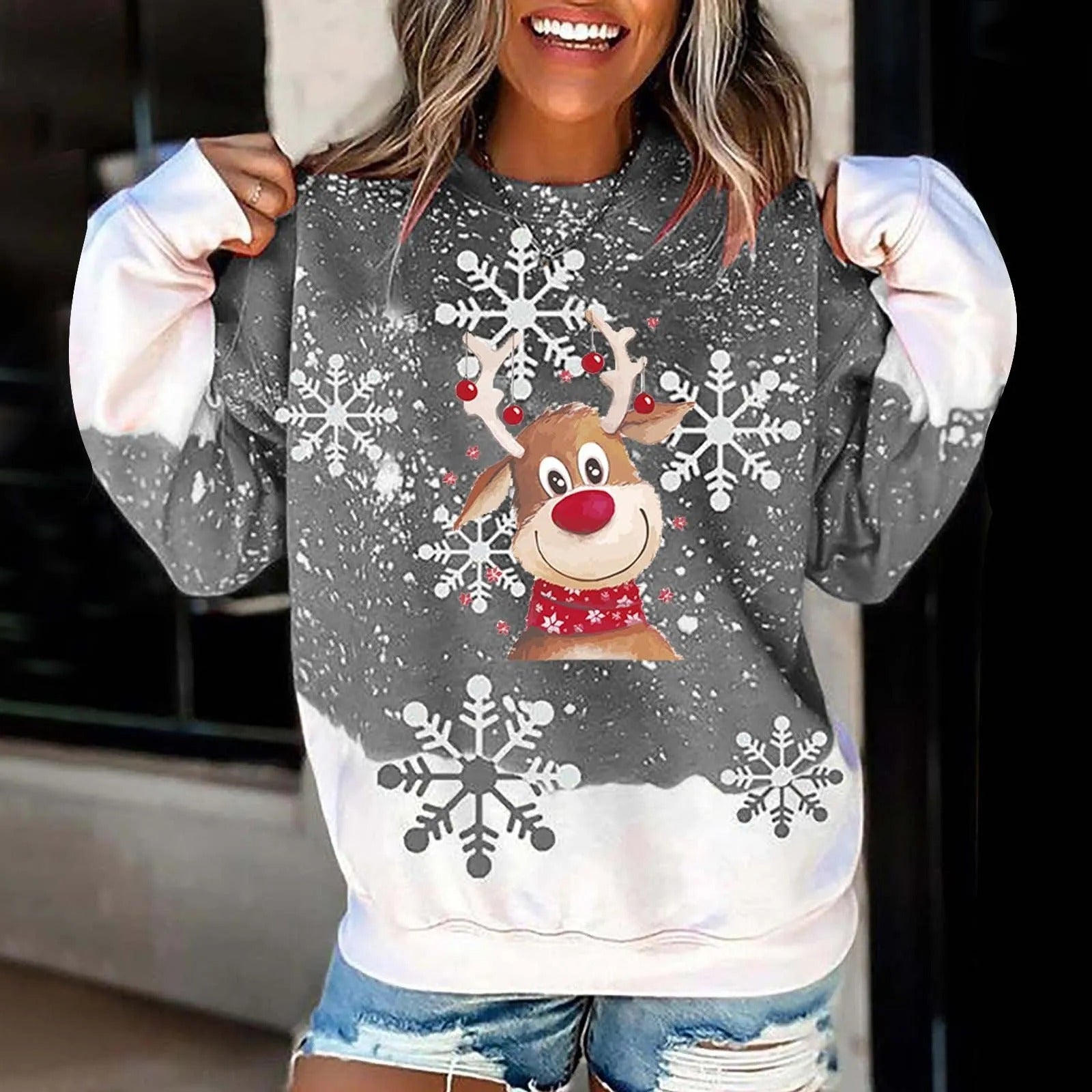 Thia | Sweatshirt mit Weihnachtsmotiv für Frauen