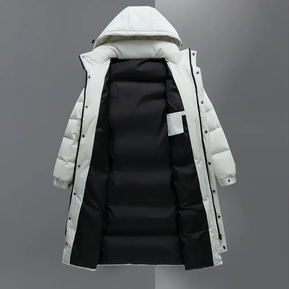 Stilvolle Lange Winterjacke für Herren