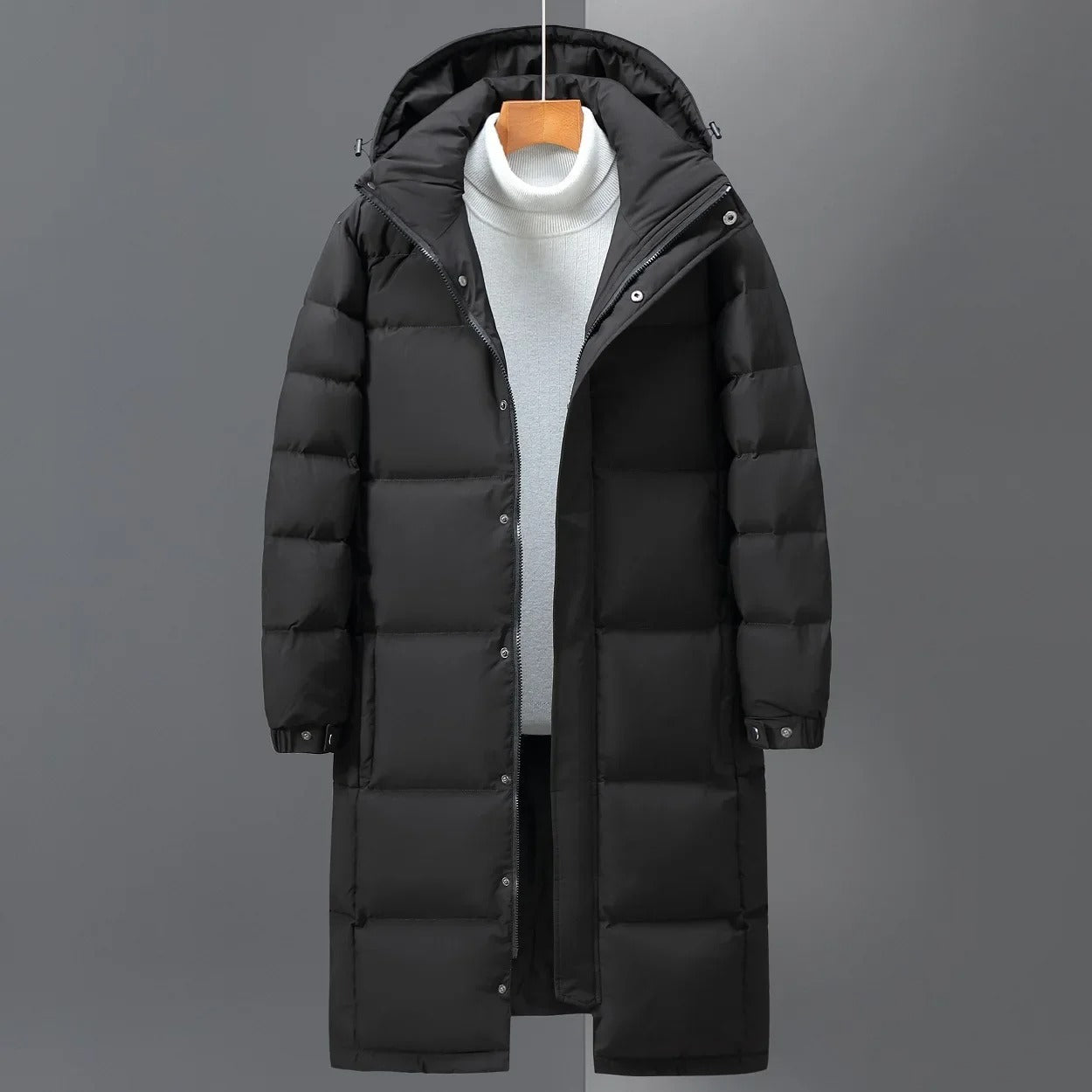 Stilvolle Lange Winterjacke für Herren