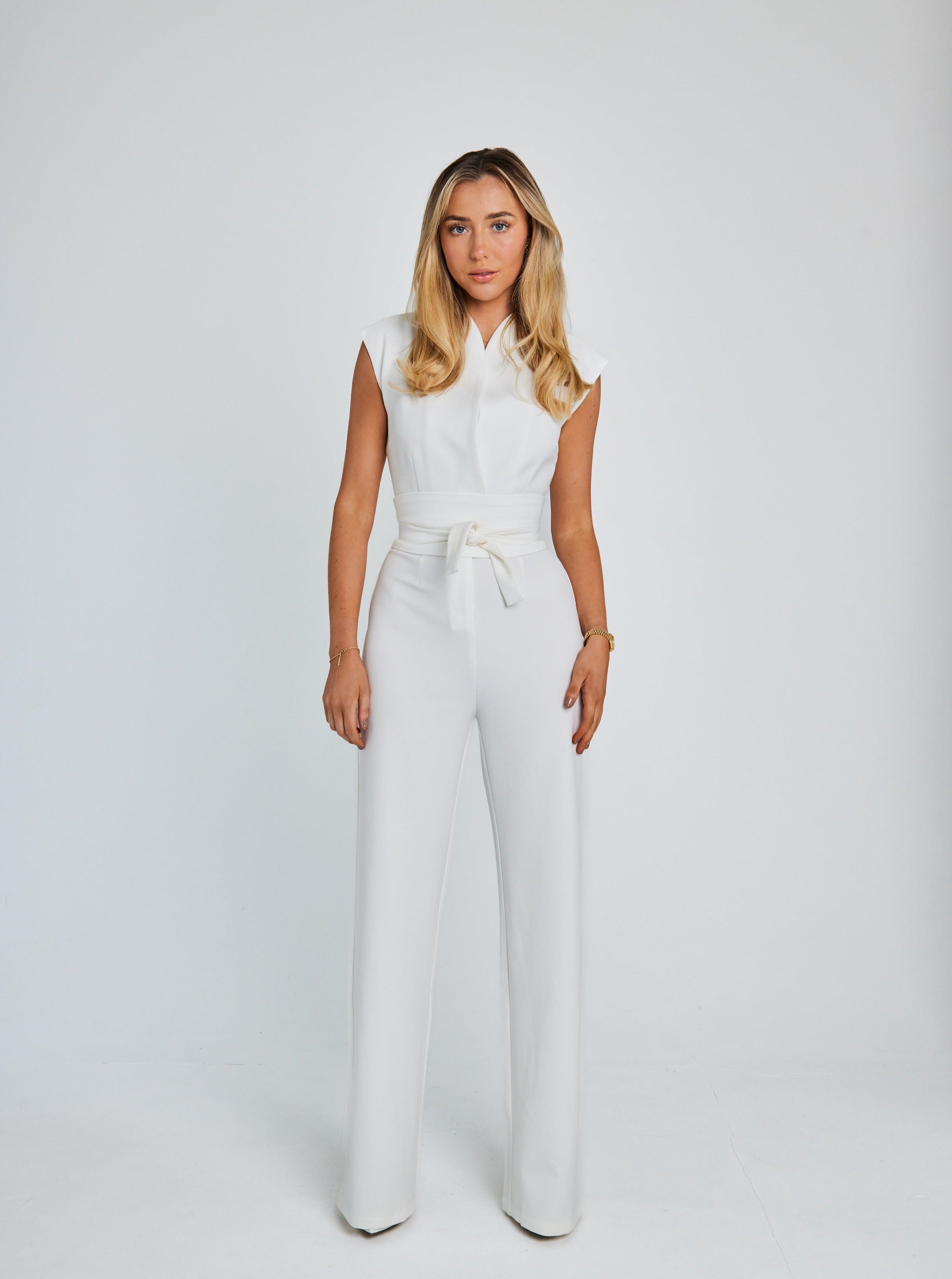 Schwarzer Hochtaillen-Jumpsuit - Julia