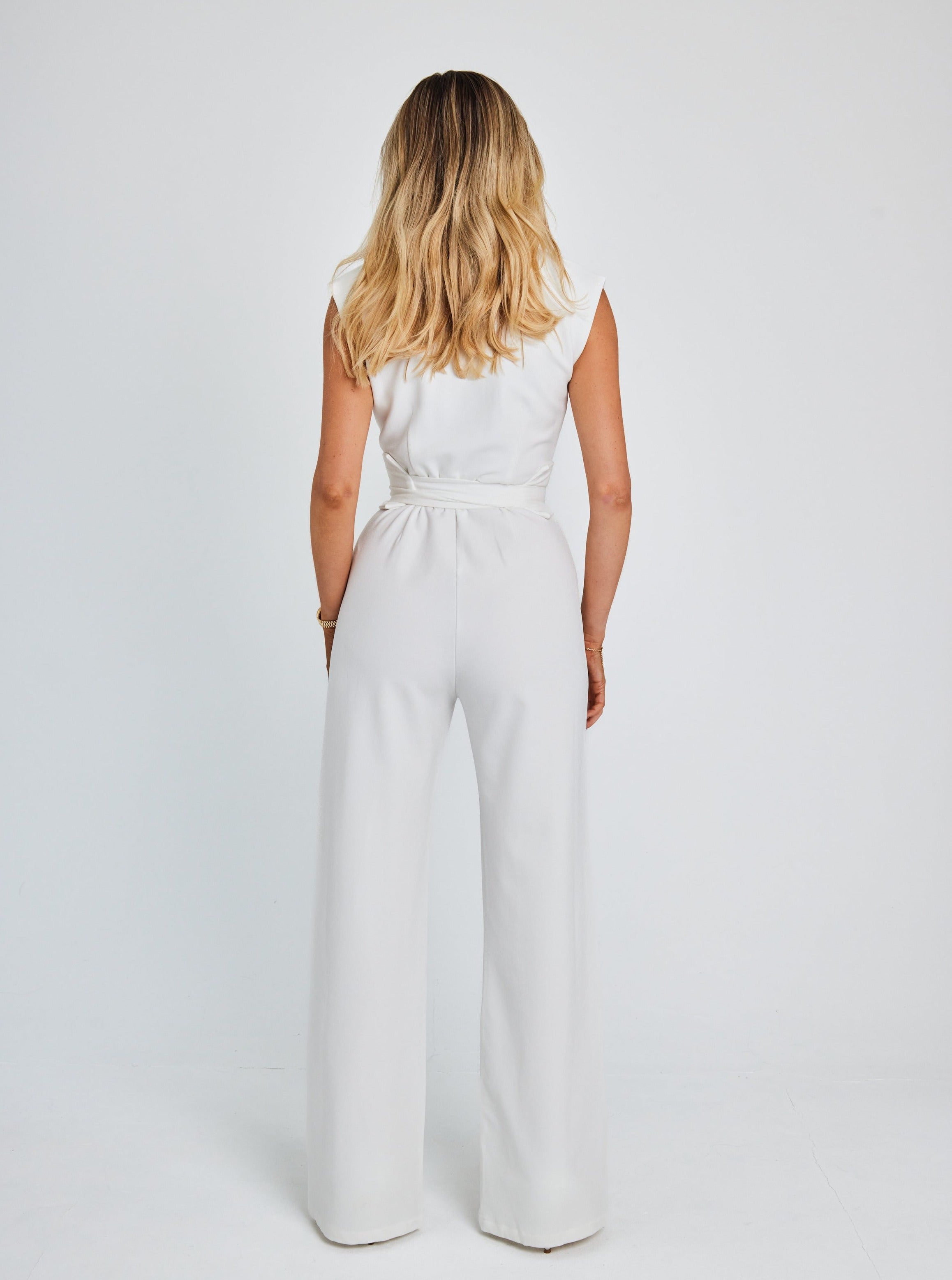 Schwarzer Hochtaillen-Jumpsuit - Julia