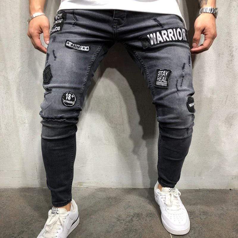 Dunkelgraue Warrior Jeans - Kai