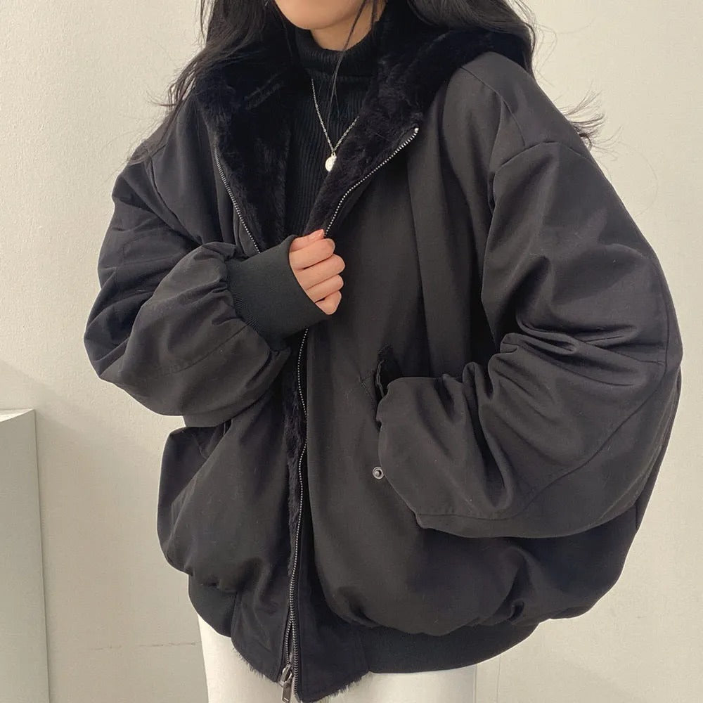 Yana | Bequeme doppellagige Winterjacke im koreanischen Stil