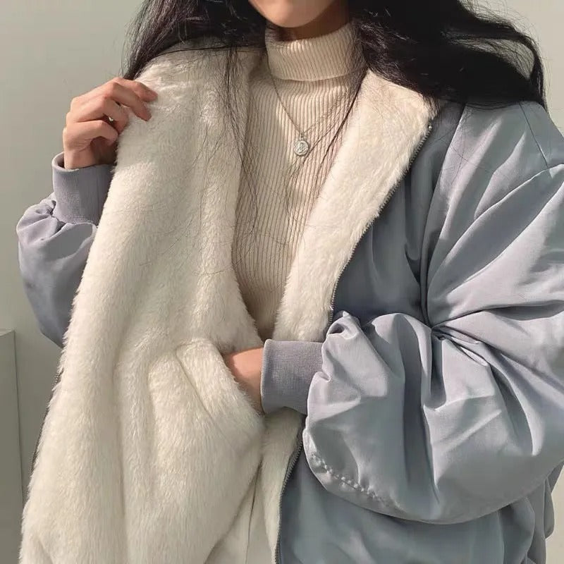 Yana | Bequeme doppellagige Winterjacke im koreanischen Stil