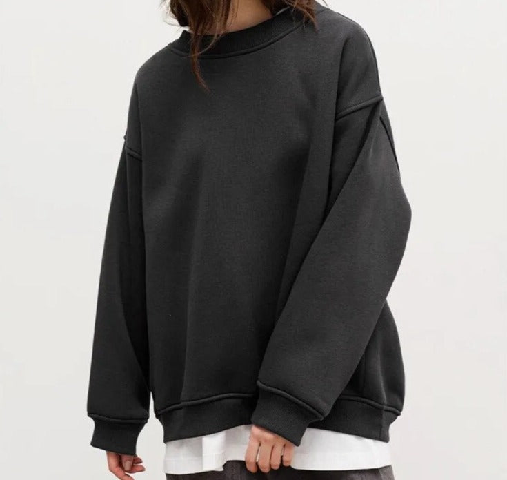 Lässiger Chic Oversize-Pullover Für Frauen