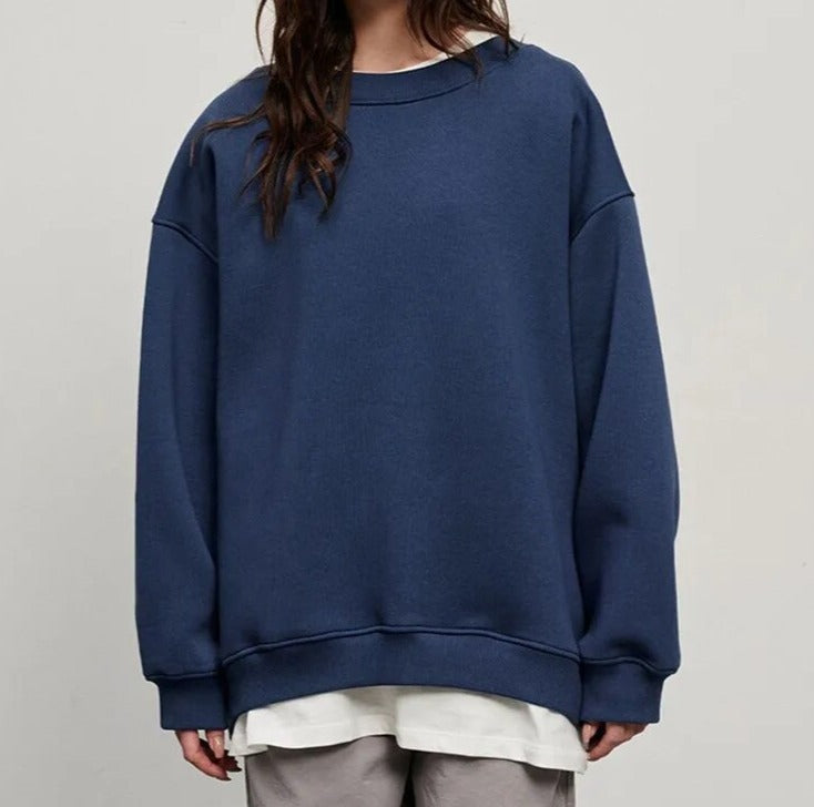 Lässiger Chic Oversize-Pullover Für Frauen