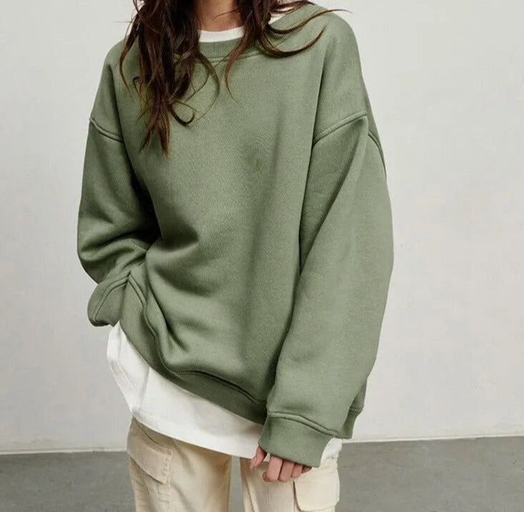 Lässiger Chic Oversize-Pullover Für Frauen