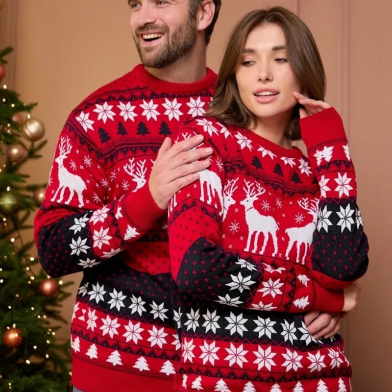 Zlata | Frauen Weihnachten Paar Party Pullover Langarm