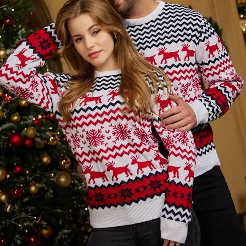 Zlata | Frauen Weihnachten Paar Party Pullover Langarm