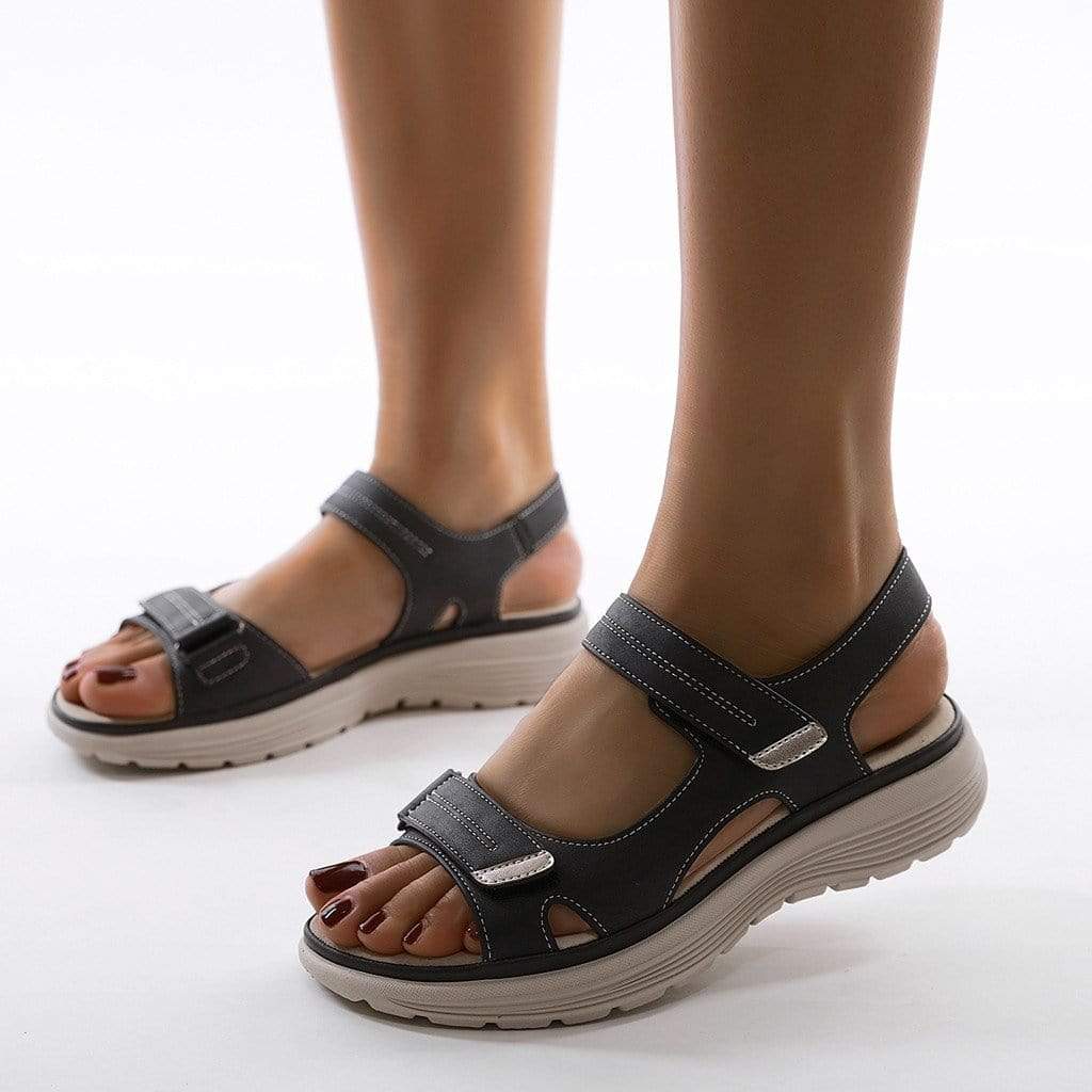 Orthopädische Sandalen für Damen in Schwarz - Marinda